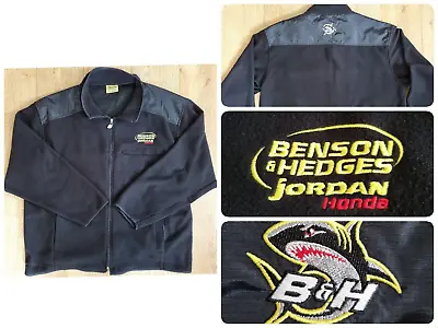 RARE Benson & Hedges Jordan Honda F1 Long Sleeve Fleece Jacket Jumper Car Racing • £69