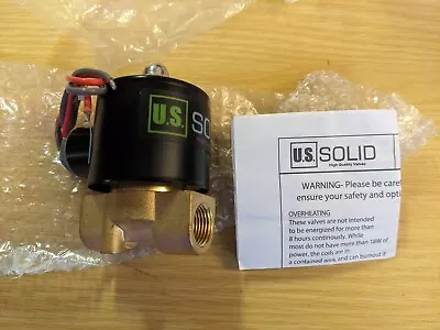 U.S. Solid 3/8  Electric Solenoid Valve 24VAC Normally Closed VITON • $9.57