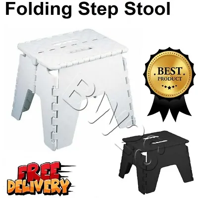 £6.70 • Buy Foldable Folding Sturdy Step Stool Home Kitchen Garage Carry Multi Purpose Stool