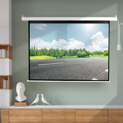 $149.99 • Buy 120  Projector Screen Electric Motorised Projection Retractable 3D Home Cinema