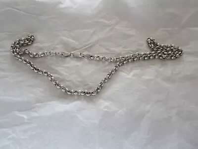 Vintage A.G.M 925 Sterling Silver Link Chain Necklace 24.5 Grams 21'' Long • $39.99