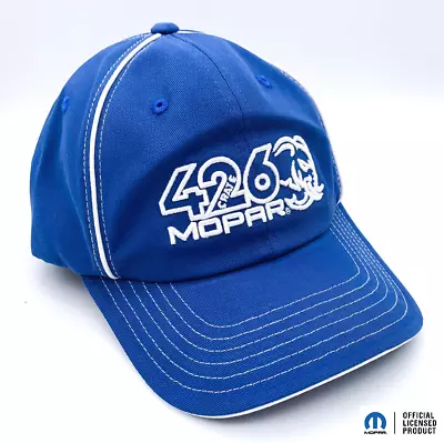Mopar 426 Hemi Helliphant Hat - Blue W/ White Stitching & Script - Licensed • $19.99