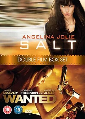 Double: Salt/Wanted [DVD] - DVD  EEVG The Cheap Fast Free Post • £3.49