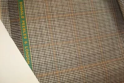 2.3 Yds Lowe Peebles WOOL Merino Fabric 100s Suiting 9 Oz Gray Plaid 83  BTP • $32.99