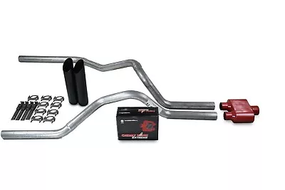 Ford F-150 Truck 04-14 2.5  Dual Exhaust Kits Cherry Bomb Extreme Black Tips • $251.99