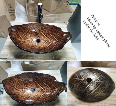 £61.99 • Buy Bathroom Sink Basin Hand Wash Counter Top Oval Glass Bowl Pop Up Tap Waste Set
