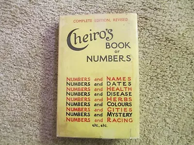 Cheiro's Book Of Numbers - Complete HC Edition Revised 8th Impression Free Ship • £20.11