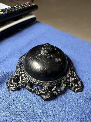 Metal Hotel Counter Desk Call Bell Antique Victorian Style Service Ring • $25