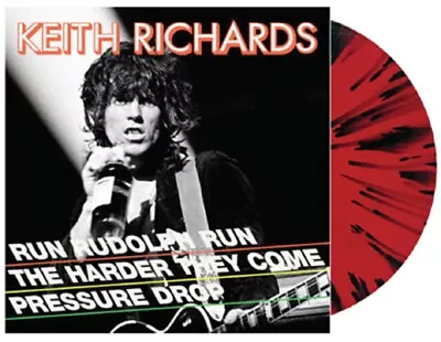 Keith Richards Run Rudolph Run 12  Vinyl Single Red/Black Colour 2021 NEW • £22.99