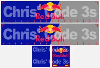 Code 3 Adhesive Vinyl Trailer Decal - Red Bull - 1/50 1/76 1/148 1/87 /164 • £7