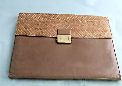 Professional Business Leather Briefcase Holder Folder Clutch Envelope Bag • $38.99