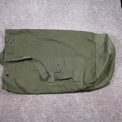 Military Canvas Duffle Bag Heavy Duty Top Load Handle Shoulder Strap Cargo 22x30 • $24.95