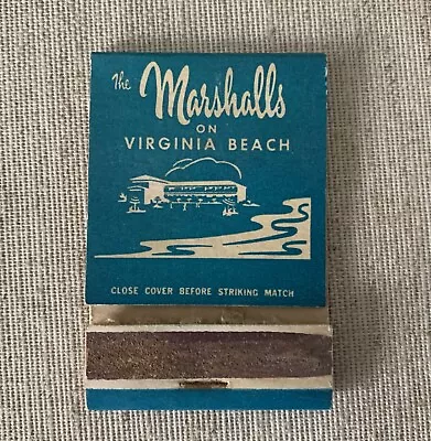 Virginia Beach The Marshalls Hotel Vintage Matchbook Cover ~ • $10