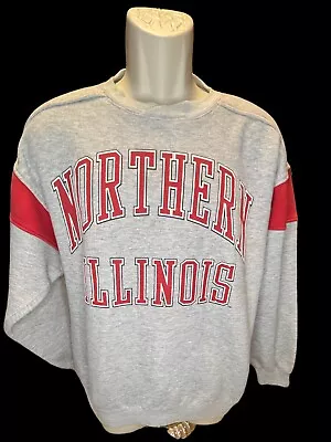 Vintage Northern Illinois NIU Huskies Crewneck Sweatshirt Size Medium • $22.74