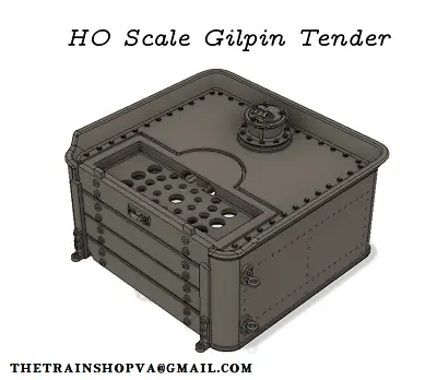 HO/HOn3 Scale Shay Coal Tender For A MDC Roundhouse Shay • $36.37