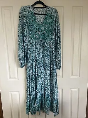 NWOT Floral Boho Shared Collection Maxi Dress Size 12-14 • $45