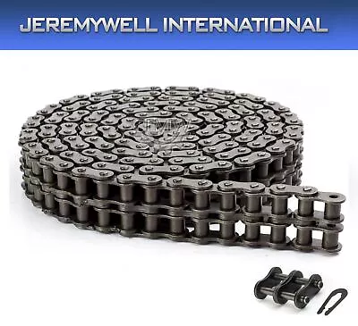 #60-2 Double Strand Duplex Roller Chain 10 Feet With 1 Connecting Link • $69.99