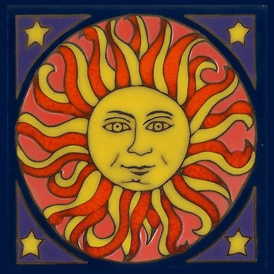 Ceramic Tile Renaissance Style Sun Hotplate Installation Backsplash Mural Mosaic • $46.95