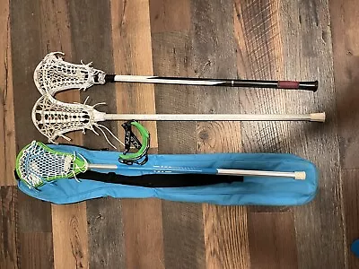 Set Of Three Women Lacrosse Sticks (Maverik Carbon Fiber Nike Lunar And STX) • $35