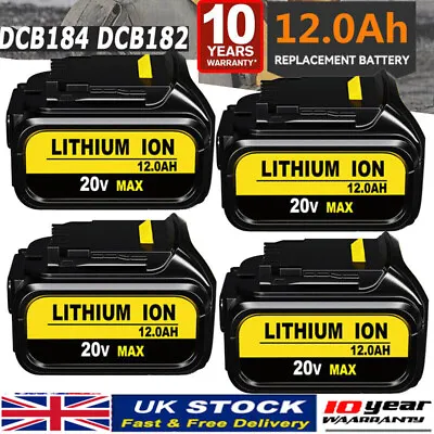 18V 5Ah 6Ah 9Ah LI-ION LED BATTERY Compatible For DEWALT DCB184 DCB183 DCB180 • £21.90