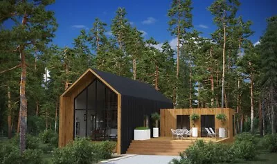 $163900 • Buy 1,420 Sq.ft Eco Solid Timber Airtight Panel House Kit Mass Wood Clt Home Prefab 