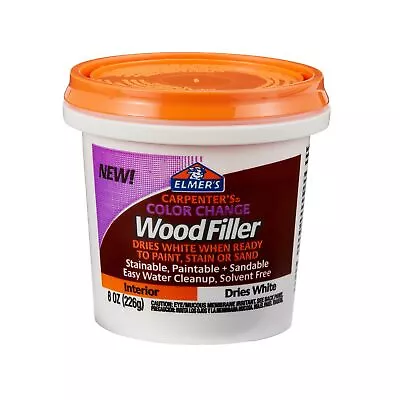 Elmer's Carpenter's Color Change Wood Filler 8 Oz. White (E916) • $19.74