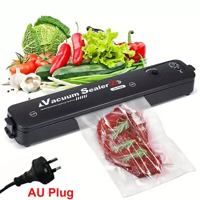 AU Plug Automatic Vacuum Sealer Food Packing Machine With 10PCS Vaccum Food Bags • $18.59