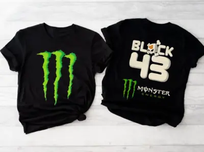 Monster Energy 2 Sides Ken Block Shirt Black Classic Black Unisex • $18.99