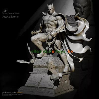 Batman 1/24 Unpainted Resin Model Kit Unassembled Garage Kit Figure 75mmH Model • $55.36