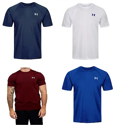 Men's Under Armour T-Shirt Short Sleeve Gym Fitness Heatgear Running Breathable • £12.59