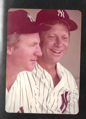 Super Mickey Mantle & Whitey Ford Old Timers Game 3 X 5 Color Photo Htf • $5.99