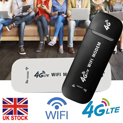 Wireless Car WIFI 4G LTE USB Dongle Unlocked Stick Mobile SIM Card Plug Internet • £9.49