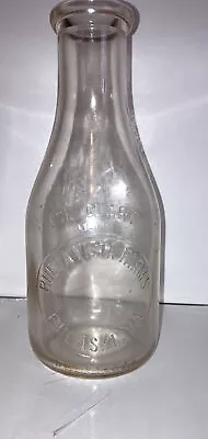$20 • Buy “VERY RARE To Find Local Buena Vista Farms Pulaski,VA. EMBOSSED QT Milk Bottle”