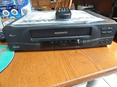 Magnavox VRU242AT22 VCR VHS Video Player Recorder 4 Head With Remote Tested • $39