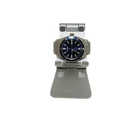 Citizen  Eco-Drive J810-R010913 Date St.Steel Blue Silver Tone Quartz Mens Watch • $53.99