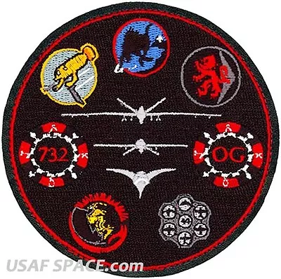 USAF 732nd OPERATIONS GROUP - Creech AFB - MQ-9 Reaper -ORIGINAL GAGGLE PATCH #1 • $10.95