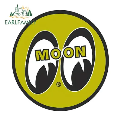 EARLFAMILY 5.1  Eye Moon Car Stickers Windshield Trunk Waterproof Decal Decorate • $3.79