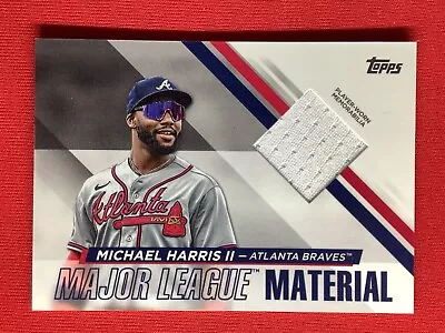 MLM-MH Michael Harris II Atlanta Braves 2024 Topps Player Worn Memorabilia • $5.99