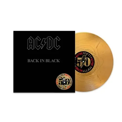 AC/DC Back In Black 50th Anniversary Gold Vinyl LP New Sealed • $63.81