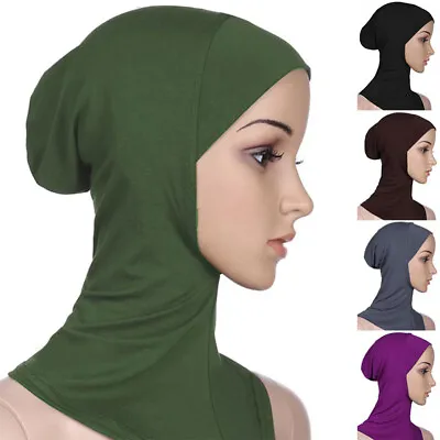 Women Lady Ninja Head Cover Cotton Muslim Headscarf Inner Hijab Caps Scarf Hx$ • $2.78
