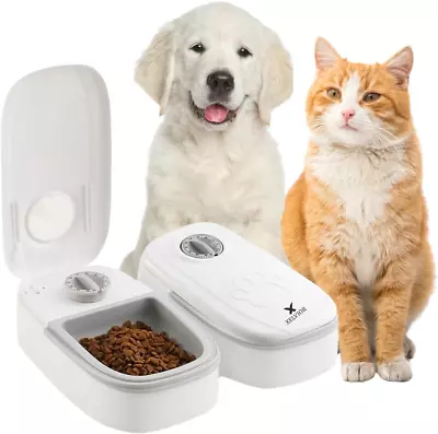 Automatic Cat Feeder With Ice Pack - 2-Meal Pet Feeder For Small Dogs - Dry And  • $39.99