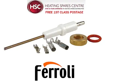 £21.99 • Buy Ferroli Optimax 25c 25ov & 25s Flame Sensing (detection) Electrode 39806200 New