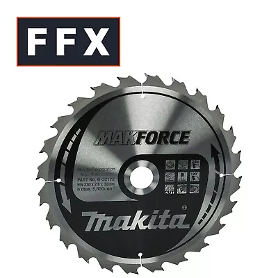 Makita B-32172 270mm X 30mm X 24T Circular Saw Cutting Blade MAKForce • £30.13