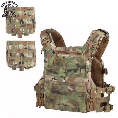 Tactical K19 Plate Carrier Quick Release MOLLE Combat Body Armor Vest Side Pouch • $129.99