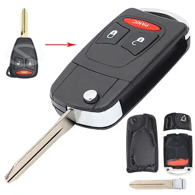 Replacement Remote Key Fob Kobdt04a Shell Flip Case For Dodge Magnum Nitro Ram  • $6.92