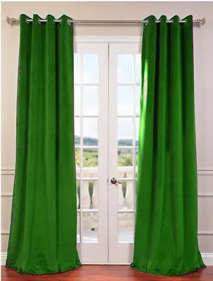 MISR Linen Panel Window/Door Cotton Velvet Lined Blackout Gormmet Curtain • £118.79
