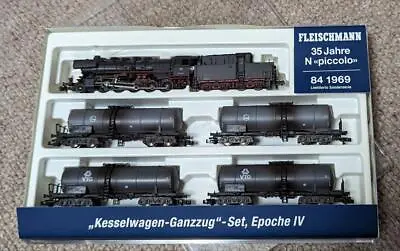 Model Train Fleischmann Epoche IV 35 Jahre N Piccolo Kesselwagen-Ganzzug Set • $656