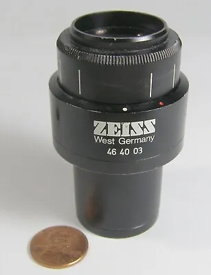 Zeiss Microscope Eyepiece W.G. 46 40 03 W10X/25 Spot On Lens   1 Count • $119.99