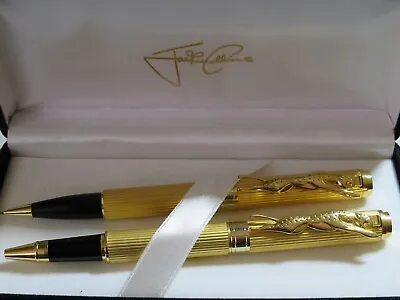 Vintage 1980’s Jackie Collins Gold Panther Pen And Pencil Writing Set With Box • $229