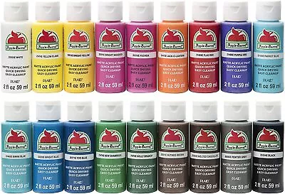 Plaid APPLE BARREL Acrylic Paints  MATTE  2oz 59ml Bottles • £1.99